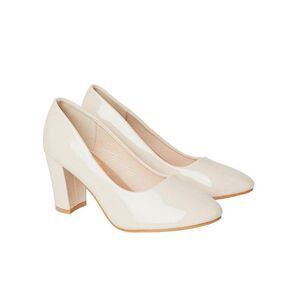 Good For The Sole Womens/Ladies Camilla Almond Toe Wide Court Shoes / Blush